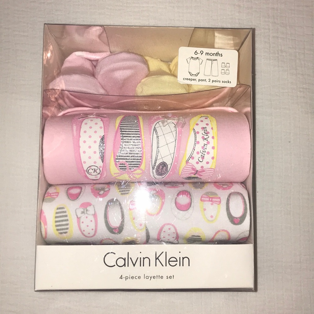 Calvin Klein 4-piece layette set